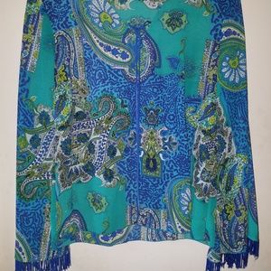 Mlle Gabrielle Paisley Print Blouse